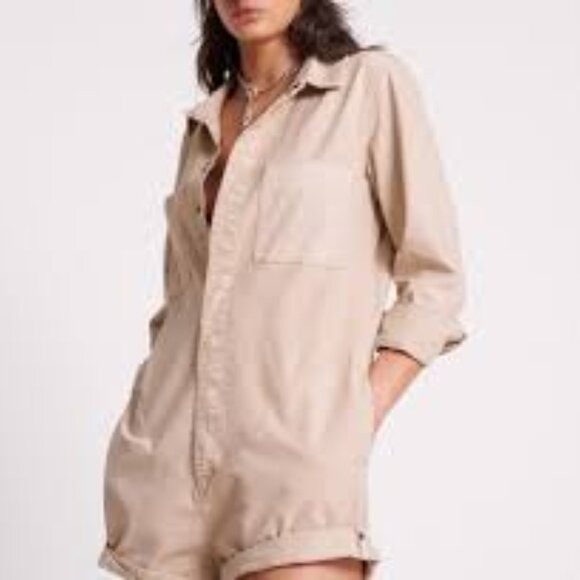 One Teaspoon Pants - NWT One Teaspoon Canvas Prophecy Jumpsuit - Stone XXS